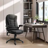 HAUSS SPOLE Bureaustoel Massage En Verwarming - Ergonomisch Draaibaar - Voor Werk En Gaming - Polyester - Zwart