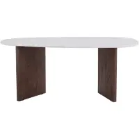 QUVIO Eettafel Firo - Scandinavisch design - Lichtgrijs betonlook - 180x90 cm