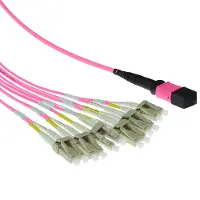 ACT RL7855 50/125 OM4 Fanout Patchkabel 1x MTP Female/6x LC Duplex 12 Vezels - 5 meter
