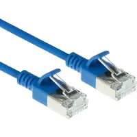 ACT DC7651 LSZH U/FTP CAT6A Datacenter Slimline Patchkabel Snagless | RJ45 Connectoren | Blauw | 1,5 meter