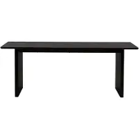 QUVIO Eettafel Zwart Gerookt MDF - Tijdloze Elegantie - Scandinavisch Design