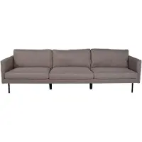 QUVIO 3-zitsbank - Scandinavisch design - Zwartbruin - Stijlvol en comfortabel