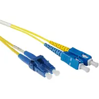 ACT RL1802 Glasvezel Patchkabel Duplex Short Boot LSZH Singlemode - LC/SC 9/125µm OS2 - 2 meter