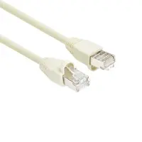 ACT IB7020 Patchkabel SF/UTP CAT5E | Snagless | RJ45 connectoren | Ivoor | 20 meter
