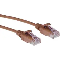ACT DC9210 LSZH U/UTP CAT6 Datacenter Slimline Patchkabel Snagless | RJ45 connectoren | Bruin | 10 meter