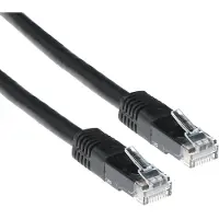ACT IB3505 LSZH U/UTP CAT6A Patchkabel Zwart - 5 meter