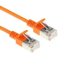 ACT DC7105 LSZH U/FTP CAT6A Datacenter Slimline Patchkabel Snagless | RJ45 Connectoren | Oranje | 5 meter