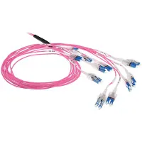 ACT DC5513 Multimode 50/125 OM4 Prefab Glasvezelkabel 24F LC Polarity Twist - 80 meter