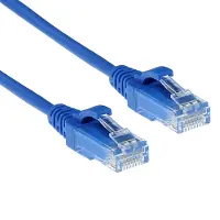 ACT DC9607 LSZH U/UTP CAT6 Datacenter Slimline Patchkabel Snagless | RJ45 Connectoren | Blauw | 7 meter