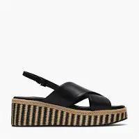 Clarks Dames Tessiah Kruisband Sandalen Black Interest