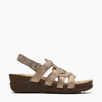 Clarks Dames Calenne Gracie Wedge Sandalen Bronze Metallic
