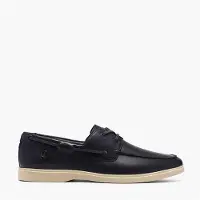 Clarks Her Torford Bootschoenen Navy Leather