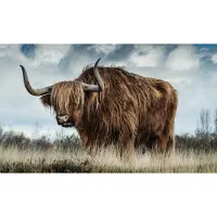 Wandkraft - european wildlife 009 | urban | 118x70cm - wit - 118x70x