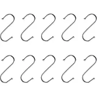 QUVIO Ophanghaken - Zilver - 6,5 cm (h) - 10 stuks