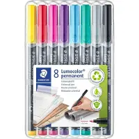 Staedtler Steadtler - Lumocolor – Permanent F 0.6 mm – 8 pcs Boxed (318 WP8-2)