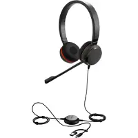 Jabra Evolve 30 II Headset, Stereo, USB, 3,5 mm-aansluiting, Geoptimaliseerd voor Unified Communication