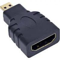 InLine Micro HDMI - HDMI adapter - versie 2.0 (4K 60Hz) / zwart
