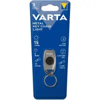 Varta Metal Key Chain Light 16603101401 Sleutelboslamp LED Met sleutelhanger werkt op batterijen 15 lm 6 h 37.6 g