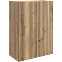 vidaXL Wandkast 66 x 34,5 x 90 cm Bewerkt hout Artisanaal eiken
