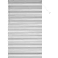 vidaXL Venetiaanse jaloezie zilver 220 x 135 cm 25 mm Aluminium