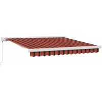 vidaXL Uitschuifbare luifel Rood en Zwart 300 x 250 cm