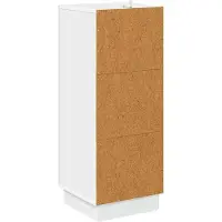 vidaXL Ladekast Wit 33 x 34,5 x 87 cm Bewerkt hout