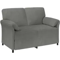 vidaXL 2-Zits Sofa Donkergrijs 138 x 83 x 95 cm Fluweel