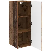 vidaXL Wandkast 33 x 34,5 x 90 cm Bewerkt hout Oud hout