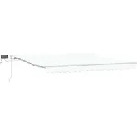 vidaXL Uittrekbare zonnescherm met zonne-LED