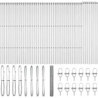 vidaXL zeshoekig gaashek met grondbevestiging 100 x 1,2 m zilver Mesh