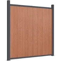 vidaXL Schuttingpaneel 1045x186 cm HKC bruin
