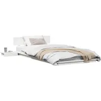 vidaXL Bedframe Wit 90 x 200 cm Hout
