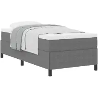 vidaXL Boxspring bed Lichtgrijs 80 x 200 cm Corduroy stof