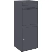vidaXL Pakket Inwerpkoker met opslag Antraciet 41 x 38 x 103 cm Staal