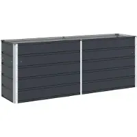 vidaXL Plantenbak Antraciet 195 x 50 x 75 cm Gegevens staal