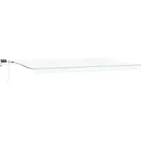 vidaXL Uitschuifbare luifel Wit 600 × 350 cm Stof en Aluminium