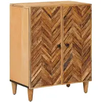 vidaXL Opbergkasten 60 x 33,5 x 75 cm Massief Mango Hout Bruin