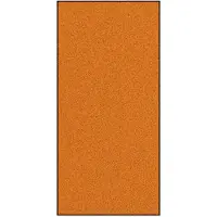 vidaXL Deurmat Oranje en Zwart 120 x 250 cm 100% Polyamide