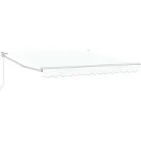 vidaXL Uitschuifbare luifel Wit 300 x 250 x 165 cm