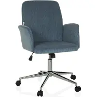 Hjh OFFICE Bureaustoel / draaistoel / kuipstoel SOLAO CORD stof mint