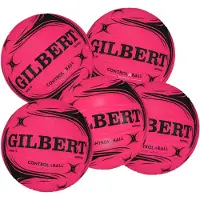 Gilbert Netball Control a Ball - Size 5 - Fluo Roze / Zwart