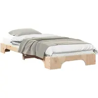 vidaXL Bedframe Bruin 80 x 220 cm Massief grenenhout