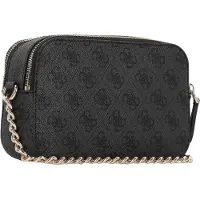 GUESS Schoudertas 'NOELLE II CROSSBODY CAMERA' donkergrijs / zwart
