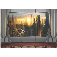 Overig Fotobehang Coruscant View - Meerkleurig - 2,54m X 368cm