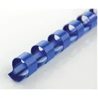 GBC inbindruggen, plastic, Ø 6 mm, 100 stuks, blauw