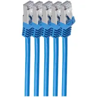 Shiverpeaks RJ45 Patchkabel m. CAT 7 Rohkabel PIMF blau 0,25m
