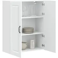 vidaXL Vaatwasserpaneel Kalmar Wit 80 x 31 x 100 cm Bewerkt hout