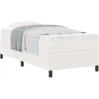 vidaXL Boxspring bed Crèmekleurig 90 x 200 cm Corduroy stof