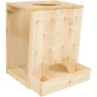 Laroy houten klimmuur - geschikt voor knaagdieren - 25 x 25 x 30 cm