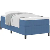 vidaXL Boxspring bed Blauw 90 x 190 cm Corduroy stof